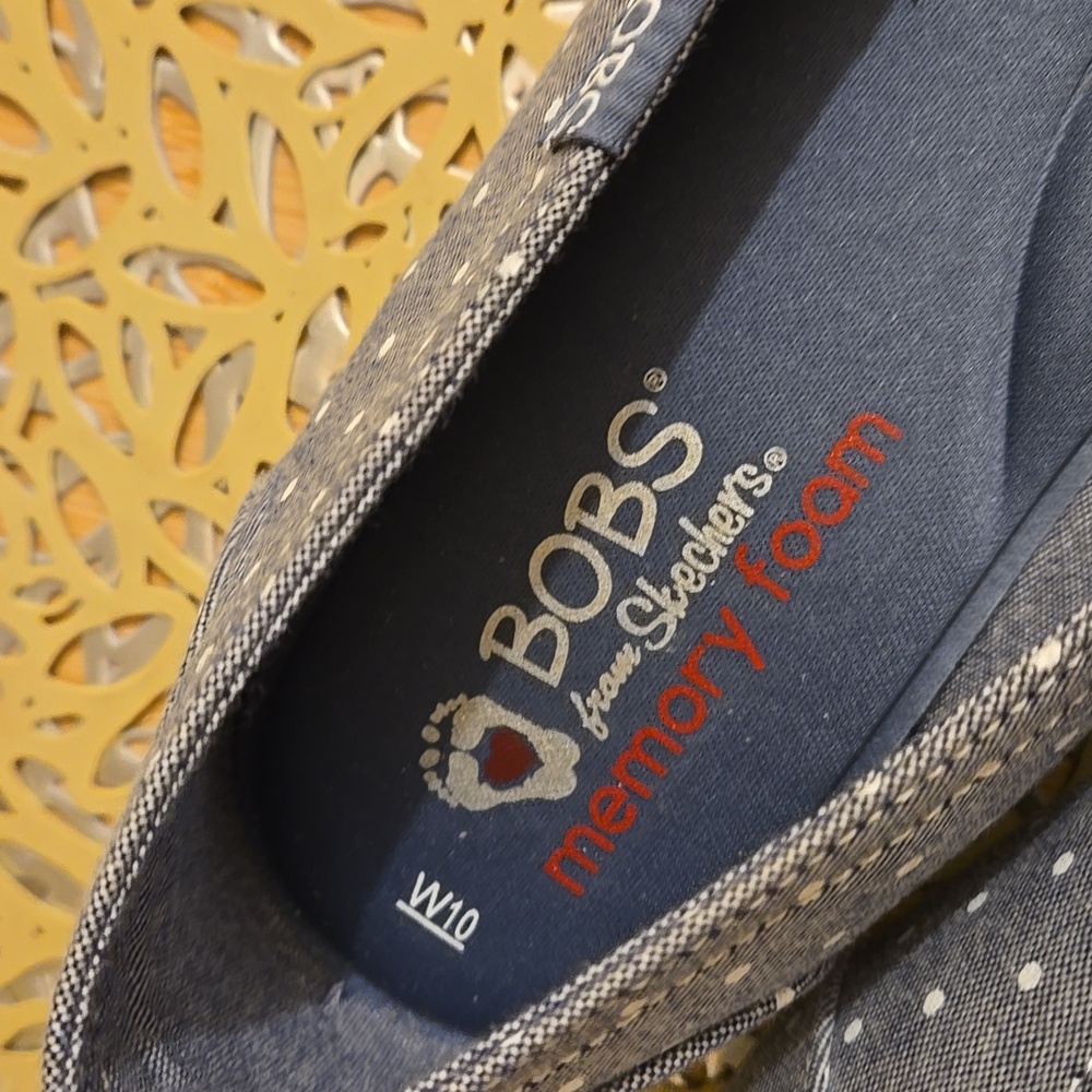 NIB Bobs from Skechers navy canvas flats Sz 10 ⭐️ - Picture 6 of 10